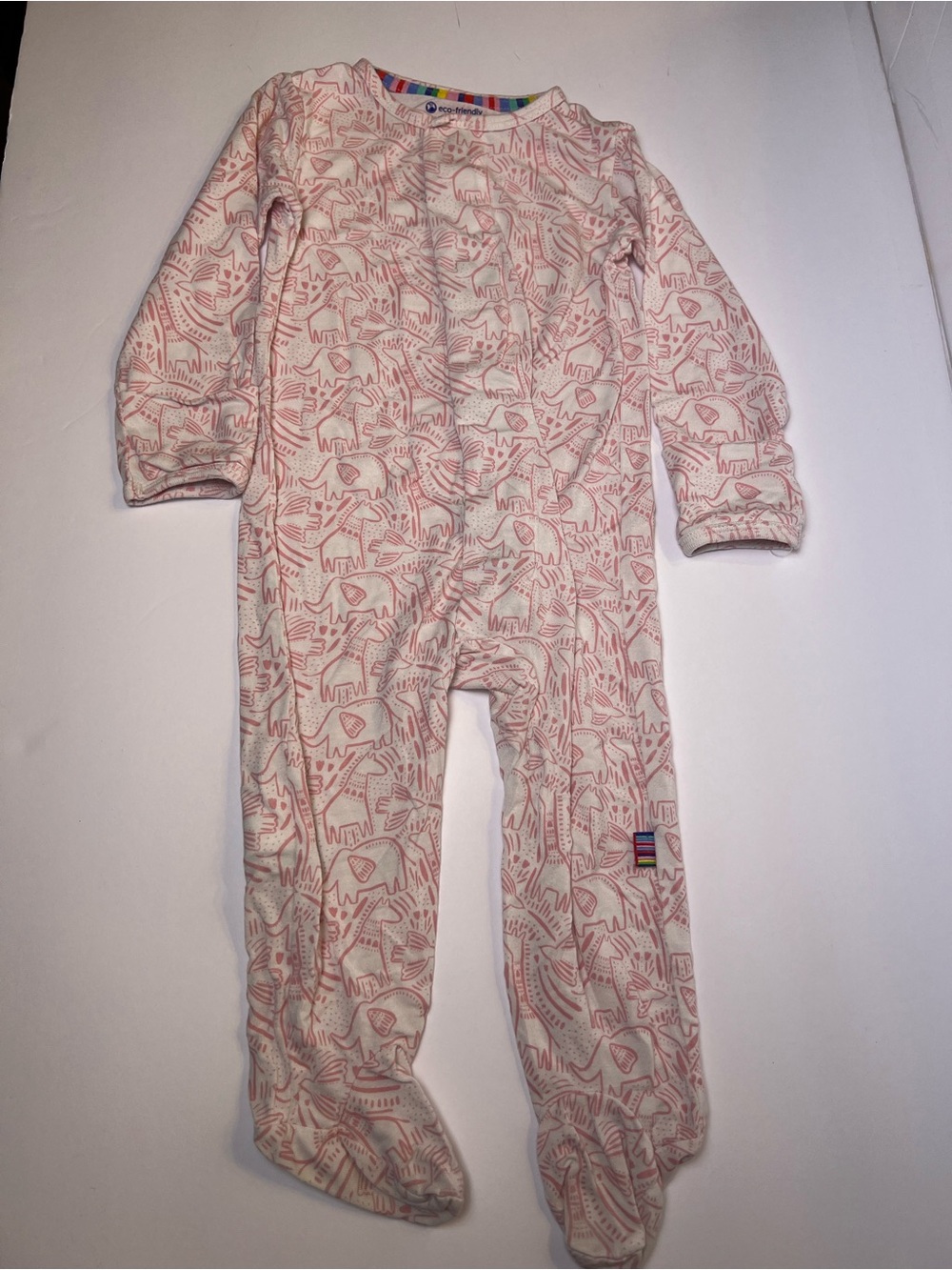 Magnetic Me Pink Elephant Modal Footie Pajama Size 3-6 months